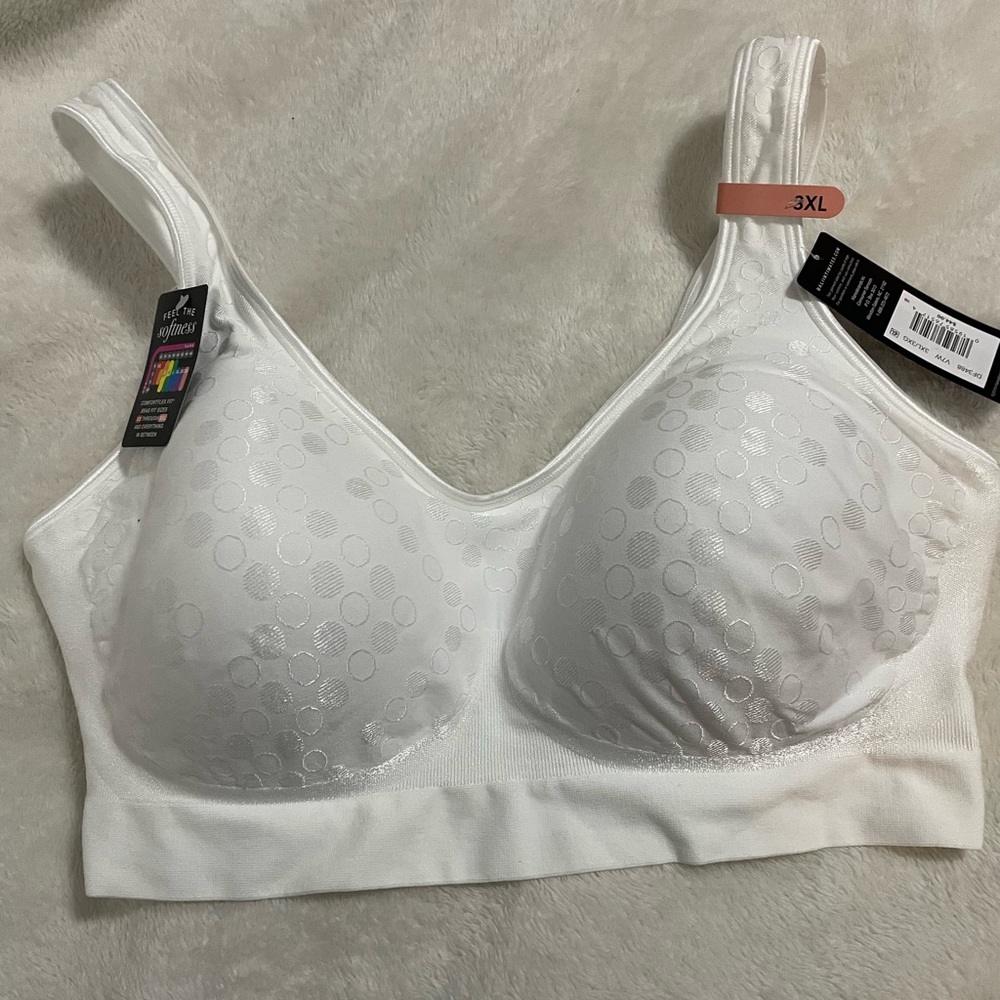 Bali Comfort Bra 3X White